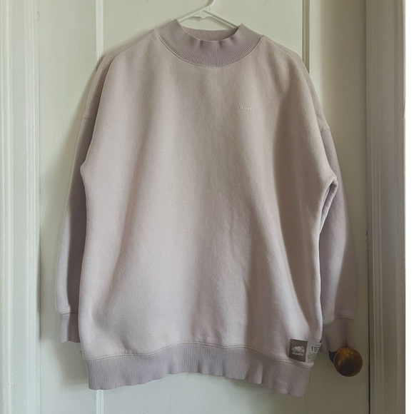 Roots Tops - Roots Cloud Mock neck in Light Pink/Purple